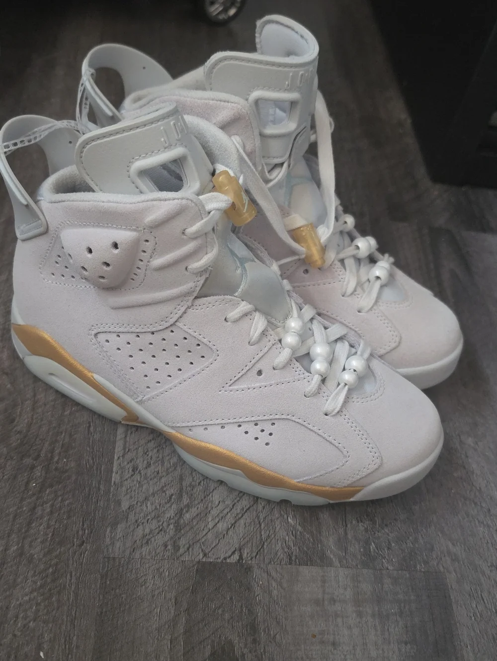 JORDAN 6 Retro Craft Pearl Size 7